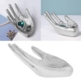 thumbnail image 1 of Buddha Hands Maniquí Estante de mano Bandejas de resina Exhibición de joyas Plata Hugo Pantalla de manos de Buda, 1 of 10