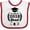 White and Red, variant on Inktastic Class of 2038 Grad with Diploma and Graduation Cap Boys or Girls Baby Bib