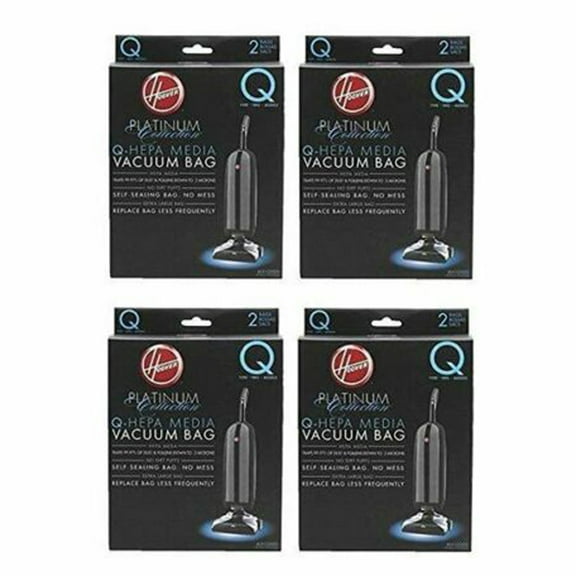 Replacement Part For Hoover Upright Vacuum Cleaner Platinum Type Q Hepa Paper Bags // AH10000 (4 Pack 8 Bags)