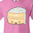 thumbnail image 4 of Inktastic Cute Smiling Cake with Confetti Sprinkles Youth T-Shirt, 4 of 5