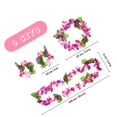 thumbnail image 2 of GOOHOCHY 6 juegos de collares de flores hawaianas, coronas de verano, guirnaldas para fiestas luau, pulseras de flores tropicales y diademas., 2 of 8