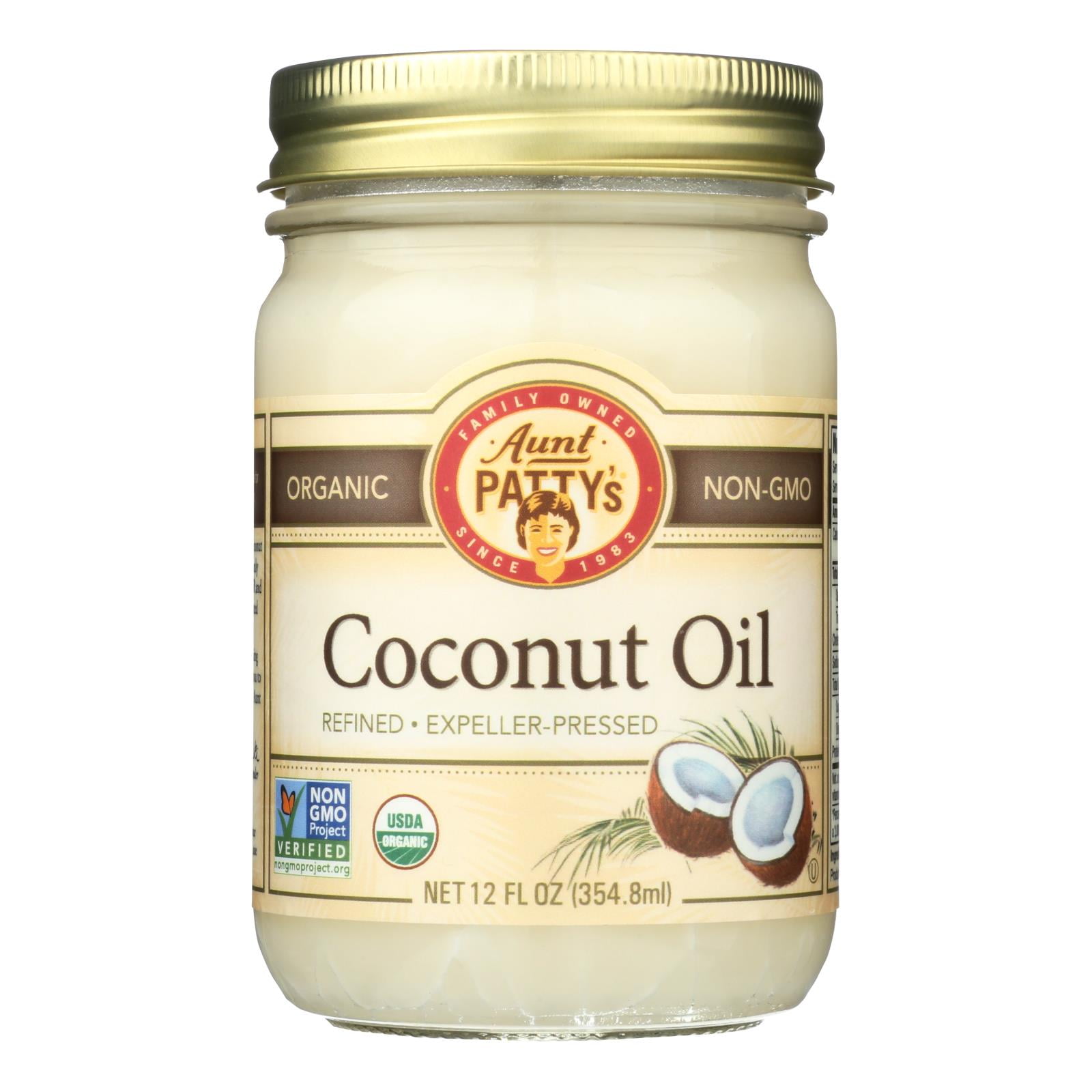 Aunt Patty's Organic Coconut Oil - Case of 6 - 12 fl oz. - Walmart.com ...