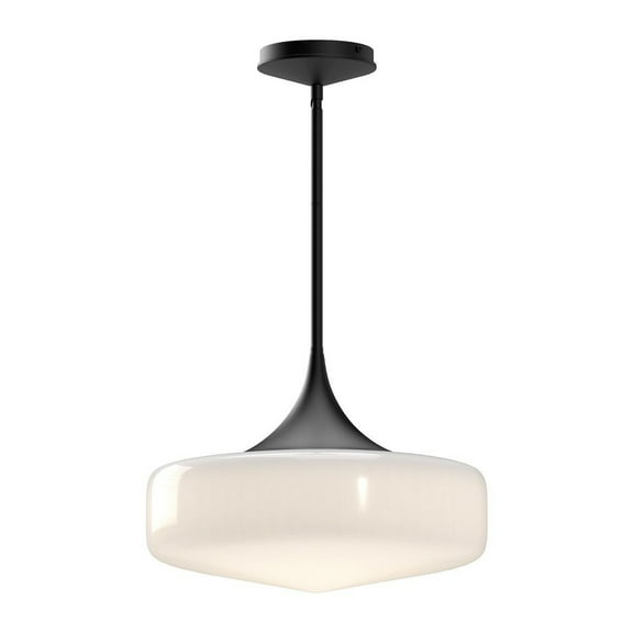 PD440814MBGO-Alora Lighting-Lincoln - 1 Light Pendant-10 Inches Tall and 14 Inches Wide-Matte Black Finish