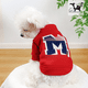 thumbnail image 2 of Ropa para mascotas, osito de peluche, para otoño e invierno, acolchado, cálido, con la letra M, serie de camisetas, 2 of 6