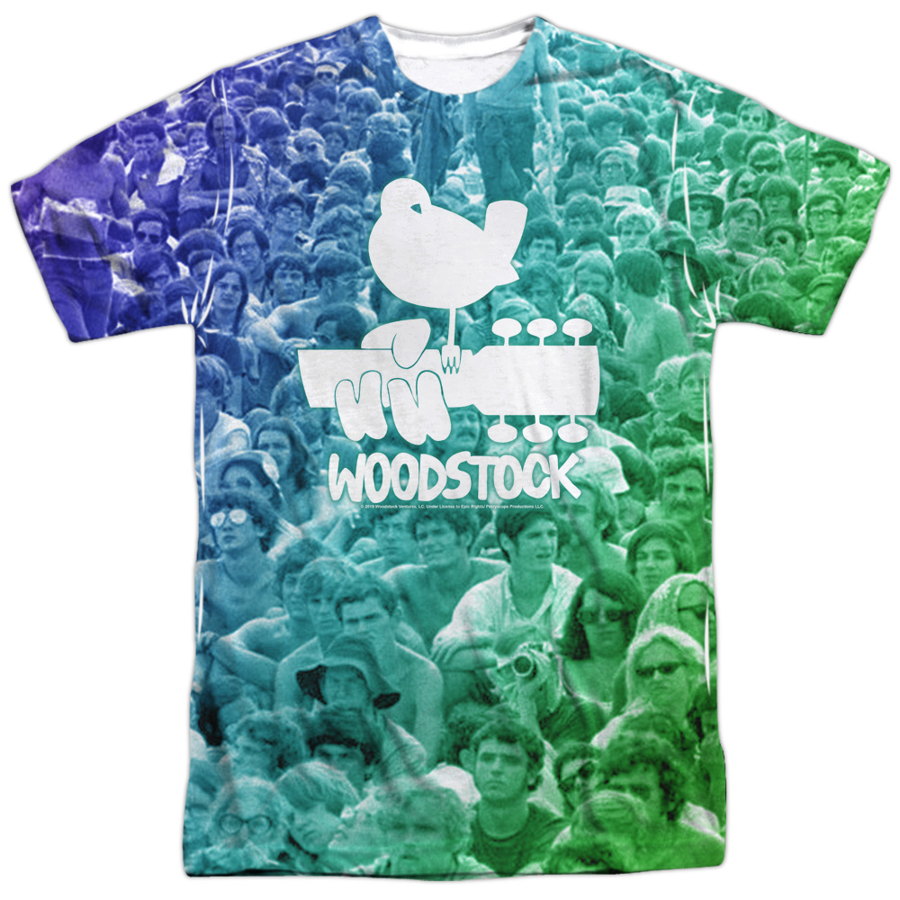 Woodstock 50 Simple Adult V-Neck T-Shirt