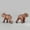 B, variant on D Standing Brown Bear Statue Educational Animal Figurines For Toddlers Preschool Kids Gift Set