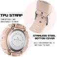 thumbnail image 7 of Findtime Digital Watch Womens Sport Waterproof White Wrist Watches for Women with Alarm Stopwatch Hourly Chime LED Display 12H/24H Calendar, 7 of 7