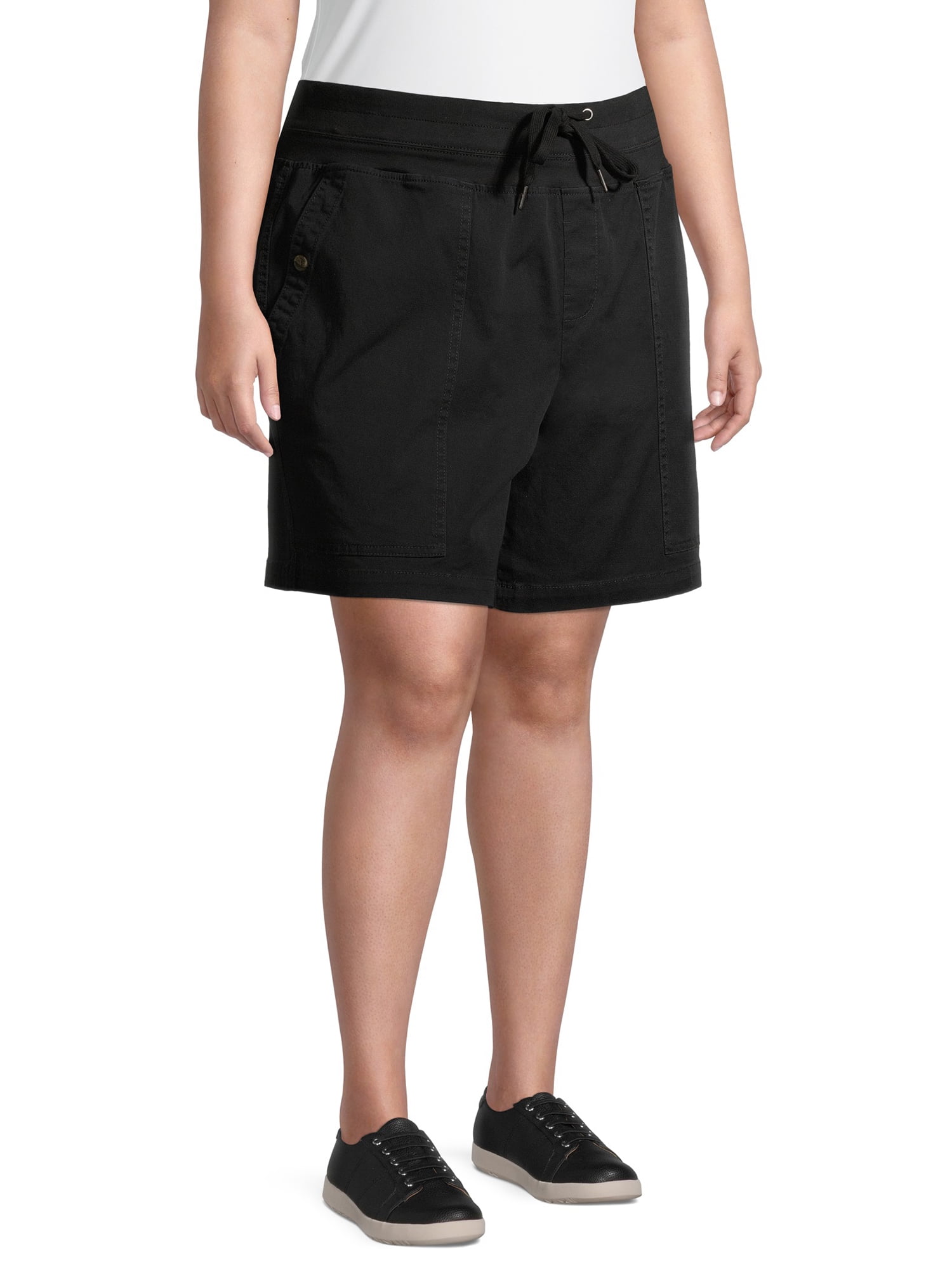 Terra & Sky Women's Plus Size Utility Shorts