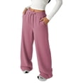 thumbnail image 3 of Girls Casual Straight Leg Pants Comfortable Elastic Waistband Sweatpants for Play Everyday Outdoor School Wear, 3 of 4