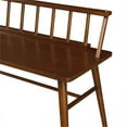 thumbnail image 2 of Banc à Fuseaux Bas en Bois Massif 47 Pouces - Noyer, 2 of 8