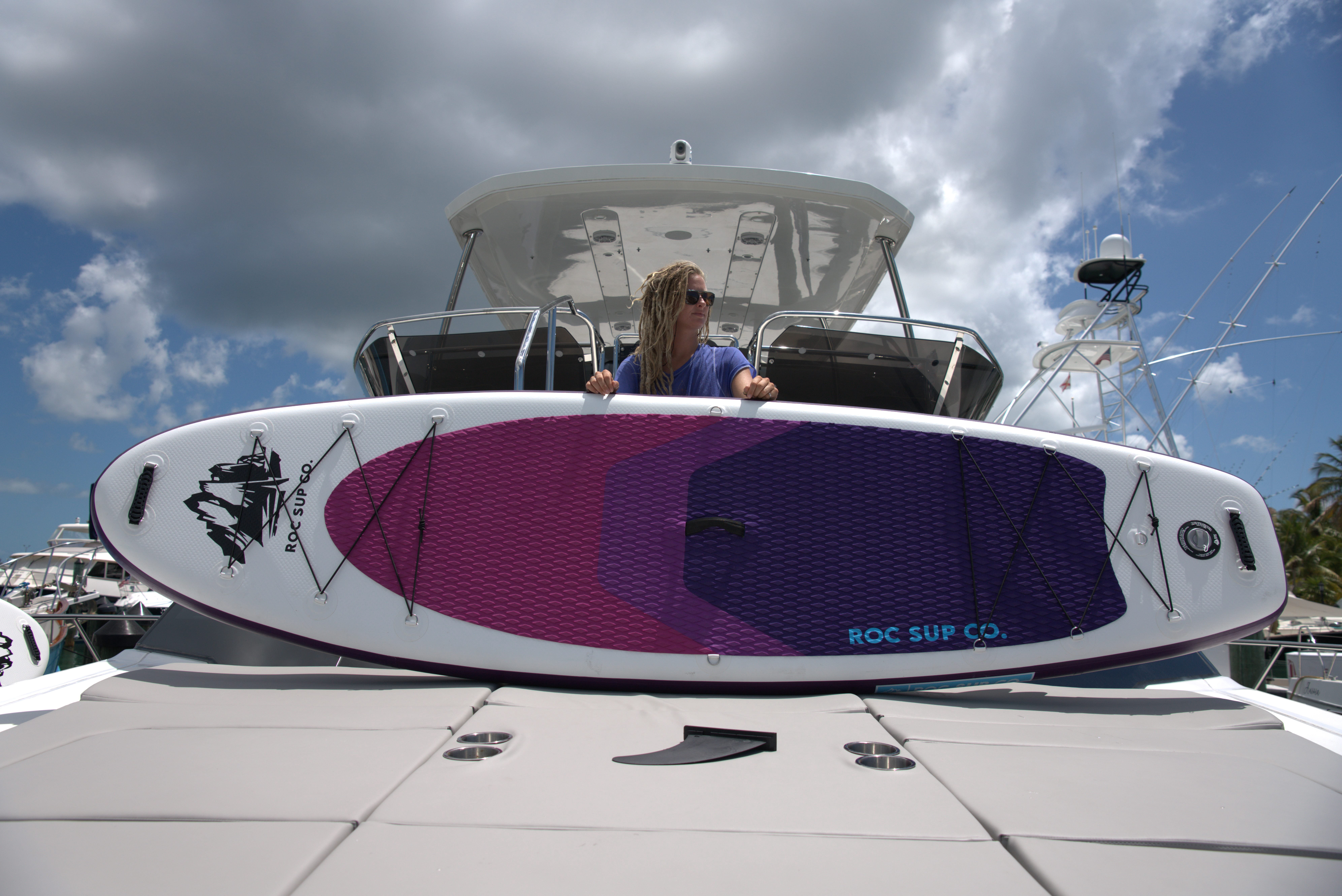 ROC Outdoors Inflatable Stand Up Paddle Boards 10 ft 6 in with Kayak Seat & Premium Accessories