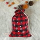 thumbnail image 3 of Bolsa De Tela A Cuadros Con Cordón Bolsa De Almacenamiento Bolsa Para Regalos De Navidad Bolsa Para Fiestas, 3 of 4