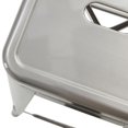 thumbnail image 6 of BELLEZE Set of 4, 30Inch Seat Height Metal Dining Chairs Bar Stool With Low Backrest, Counter Height Stool, Gunmetal, 6 of 7