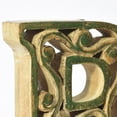 thumbnail image 4 of HANDMADE ECO-FRIENDLY "R" WOOD ALPHABET LETTER BLOCK FOR WALL MOUNT & TABLE TOP DÉCOR- , Natural-Gold Foil Color, Traditional Design, Letter Block For Study Room, Kids Room, Living Room, Hall, Offices, 4 of 5