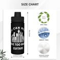 thumbnail image 4 of Nunca puedes tener demasiadas guitarras. Botella de agua deportiva con aislamiento de 18 oz de acero inoxidable, novedosa tetera portátil para viajes, gimnasios al aire libre y deportes., 4 of 5