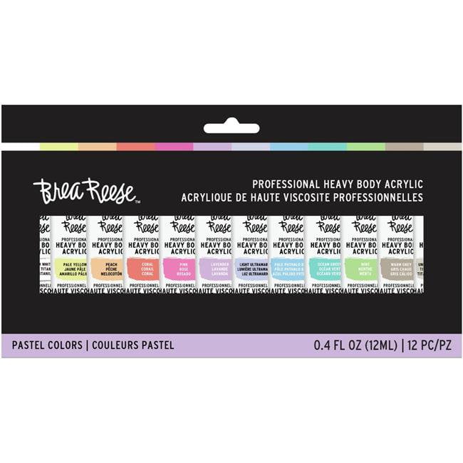 Brea Reese Acrylic Paint Set 12/Pkg-Pastel