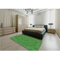 thumbnail image 4 of Ahgly Company Indoor Round Patterned Neon Green Area Rugs, 8' Round, 4 of 6