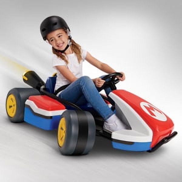 Nintendo Super Mario Kart 24V Battery Operated 3-Speed Drifting Ride-on, 8  mph, for a Child Ages 3-8 