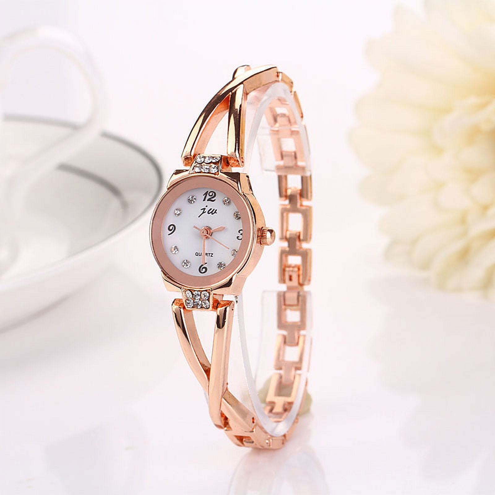 TopLLC Bangle Fashion Women Girl Bracelet Watch Quartz OL Ladies Alloy Wrist Watch the Watch Walmart