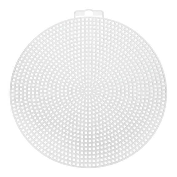 30Pcs Round Plastic Canvas Mesh Sheets 14.7cm / 5.79inch Circle Mesh Mat for Embroidery Knit Crochet Needlework