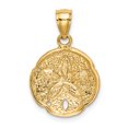 thumbnail image 3 of Collier Pendentif Étoile de Mer en Or Jaune 14k Sable Dollar Étoile de Mer, 3 of 8