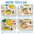 thumbnail image 6 of 1set 3pcs PVC Waterproof Decorative Stickers Self Adhesive Decals for Furniture Decoration Lemon 15x30cm, 6 of 8