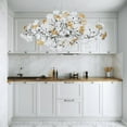 thumbnail image 2 of Modern Chandeliers for Dining Room - 59In Black Rectangle Brass Large Tree Branch Art Deco Mid Century Chandelier with Ginkgo Leaves, Farmhouse Chandelier for Living Room,Bedroom, 2 of 8