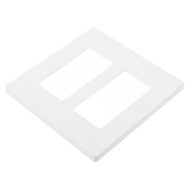 HEMOTON HOMEMAXS White Outlet Covers Screw Wall Plate Covers Decorative Light Switch Cover 1 Set Wall Plate Light Switch Cover Plate