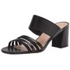 Clarks womens Jocelynne Andi Heeled Sandal, Black Leather Combi, 8.5 US