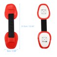 thumbnail image 4 of Unique Bargains 2pcs Universel PVC Sangle Poignée Patchs Porter Poignée de Préhension pour Paddle Board Bateaux Gonflables Canoë Kayak Rouge, 4 of 6
