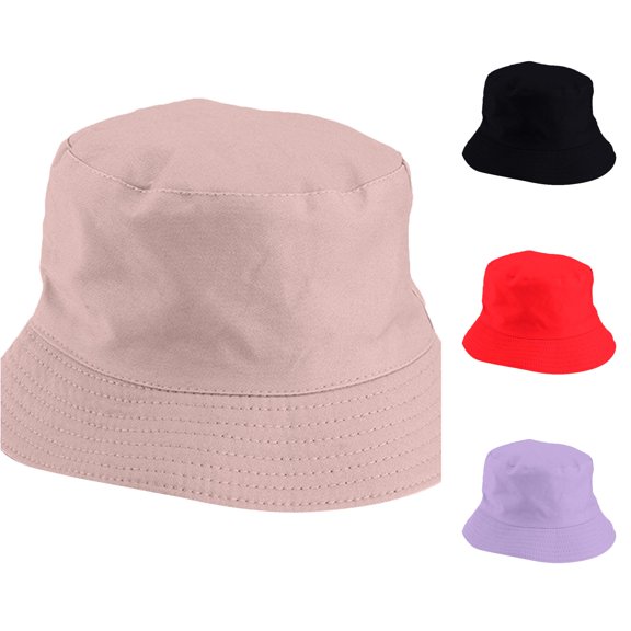 Xijirk Unisex Bucket Hat with Classic Wide Brim Solid Plain Design Hat for Commuting Walking Travel Outdoor Daily Wear,Khaki,One Size