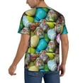 thumbnail image 2 of Fotbe Easter Egg1 Baseball Jersey Shirt for Men and Women, Casual Short Sleeves Button Down T-Shirt-Small, 2 of 9