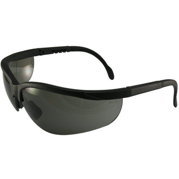 Global Vision Blue Moon Safety Sunglasses Black Frames Smoke Lenses ANSI Z87.1