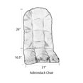 thumbnail image 2 of RSH Décor Outdoor Patio Set of 2 Tufted Adirondack Chair Seat Cushions Weather Resistant, Solid Chocolate Brown, 2 of 5