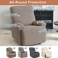 thumbnail image 4 of Recliner Slipcovers -Pieces Lazyboy Recliner Covers Recliner Couch Covers Recliner Chair Cover Non Slip Reclining Slipcovers with Storage Pockets Furniture Protector for Living Room, 4 of 8
