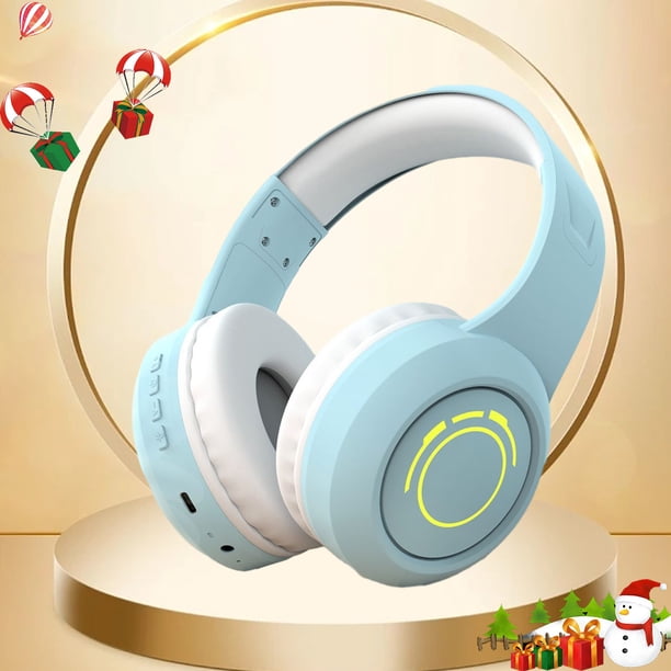 Auriculares Bluetooth, los nuevos auriculares inalámbricos Bluetooth de diadema con luz LED son cómodos de usar, modernos y versátiles, con una batería de larga duración.