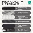 thumbnail image 3 of Ophanie Black Orthopedic Dog Bed for Large Dogs with Non-Slip Bottom, Waterproof and Machine Washable Removable Pet Bed Cover,Size(41"x28"x4"), 3 of 8