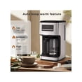 thumbnail image 5 of 14-Cup Programmable Coffee Maker, Regular & Strong Brew Drip Coffee Machine For Home And Office, Glass Carafe, Washable Filter, Keep Warm,  Silver & Stainless Steel, 5 of 8
