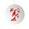 thumbnail image 2 of Beautynvta 26 Initial Letter Ornaments Christmas Tree Decoration, 3.9'' Acrylic Round Christmas Candy Letter Pendant, Personalized Gifts Christmas Alphabet Hanging Ornaments for Xmas Decor, F, 2 of 5