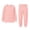 Z33 Pink, variant on Mifsaly Two Piece Pajama Set for Girls Boys Plaid Print Long Sleeve Crewneck Pullover Tops and Jogger Pants Kids Lightweight Soft Casual Sleepwear
