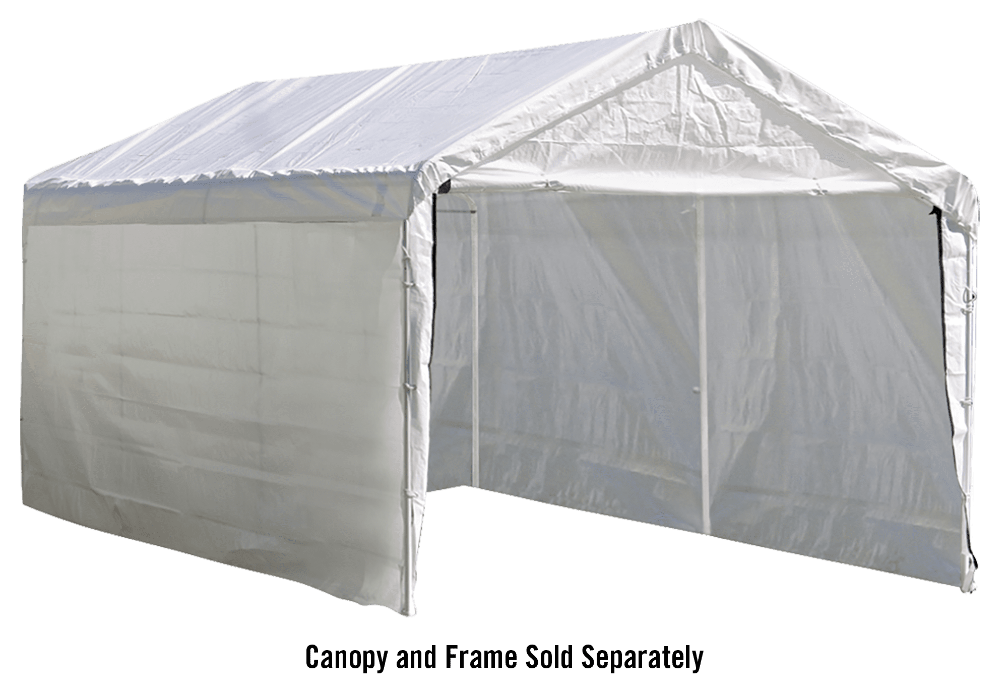 Caravan Canopy 10x20' Portable Shelter Steel Enclosure Side Wall Garage Car Tent 