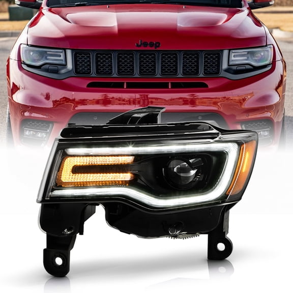 For 2017-2021 Jeep Grand Cherokee Black HID/Xenon Type w/ AFS Headlight Driver