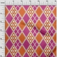thumbnail image 3 of oneOone Velvet Fuschia Pink Fabric Check Sewing Craft Projects Fabric Prints By Yard 58 Inch Wide, 3 of 4