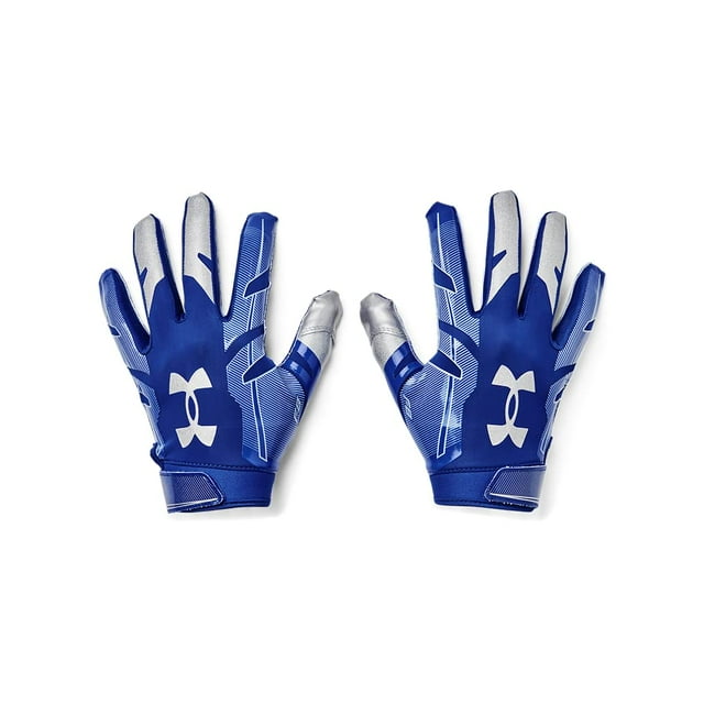 Guantes de fútbol Under Armour F8 para hombre, talla M, azul real