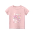 thumbnail image 5 of CCRFTGI I Was 6 Now Im 7 Shirt for Kids Girls Boys Size 10-12 Cute Party T Shirts 2026 Summer Shirts Girls Clothes Fashion Pink 11-12 Years, 5 of 5