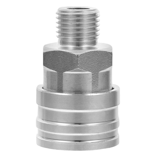 Connecteur de Pulvérisation en Acier Inoxydable Adaptateur de Tuyau de Jardin Filetage 1/4 Adaptateur d'Eau Connecteur Femelle Haute Pression pour Nettoyeur Haute Pression