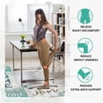 thumbnail image 5 of Teal Farmhouse Kitchen Floor Mats Set of 2 Anti-Fatigue 0.4 Inch Thick Green Rustic Cute Home Kitchen Rugs Non Slip Waterproof Comfort PVC Mat Decor for Sink Laundry 17.3 x 28+17.3 x 47 Inch, 5 of 6