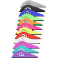 thumbnail image 4 of Q2i Archery Rapt-X Arrow Vanes-High-Profile Fletching Vanes, Orange (100 Pk), 4 of 6