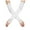 White, variant on Gloves for Women Elastic Fingerless Long Pierced Satin Stretchy Opera Evening Party 1920s Uv Protection Gloves Black