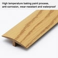 thumbnail image 3 of Cuttable Flooring Transition Strip, T-Shape Threshold Strip, Wood to Tile Transition Strip, Floor Gap Connecting Strips, PVC Edging Trim Strip (Color : Black Walnuts), 3 of 7